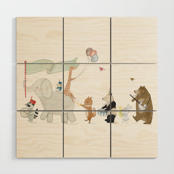 littlest parade Wood Wall Art Gallery Image 1