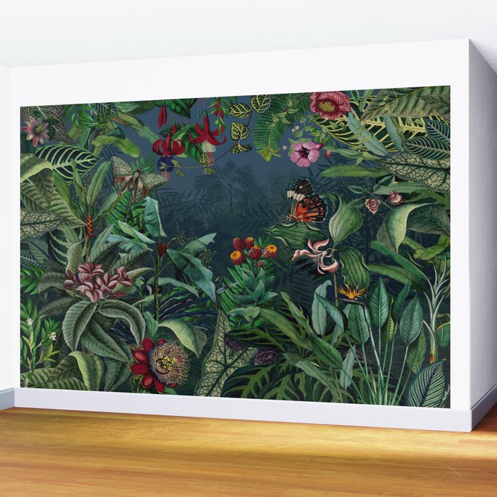 Midnight rainforest I Wall Mural Gallery Image 2