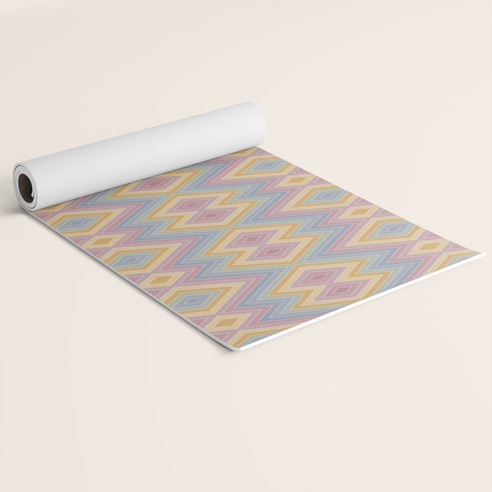 Boho Western Geometric Pattern III Yoga Mat Gallery Image 2