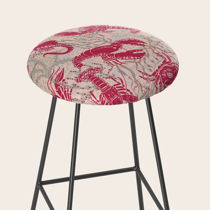 Red Lobster Viva Magenta Stool Gallery Image 2