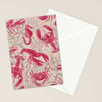 Red Lobster Viva Magenta Stationery Card Gallery Image 2