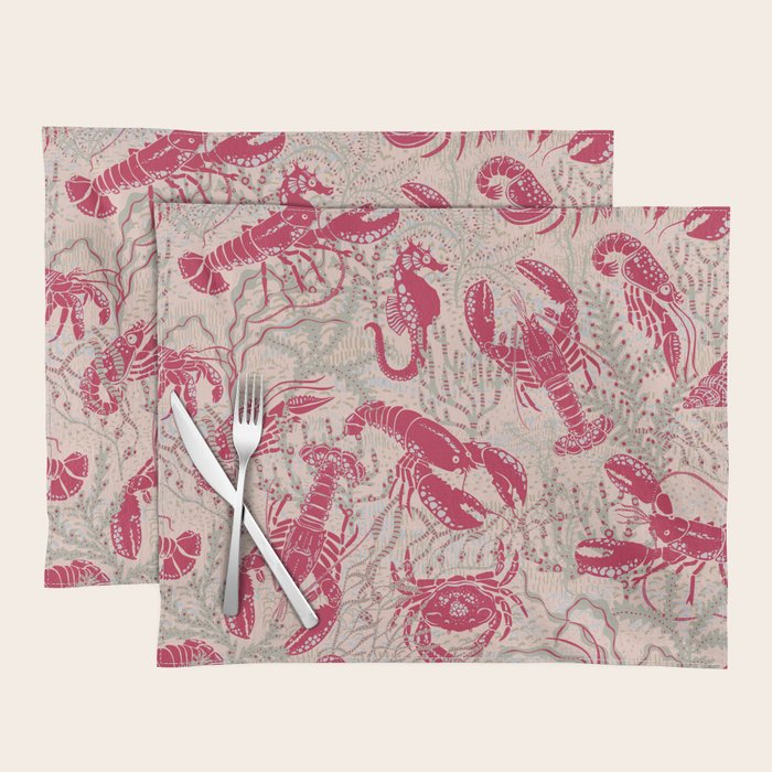 Red Lobster Viva Magenta Placemat Gallery Image 1