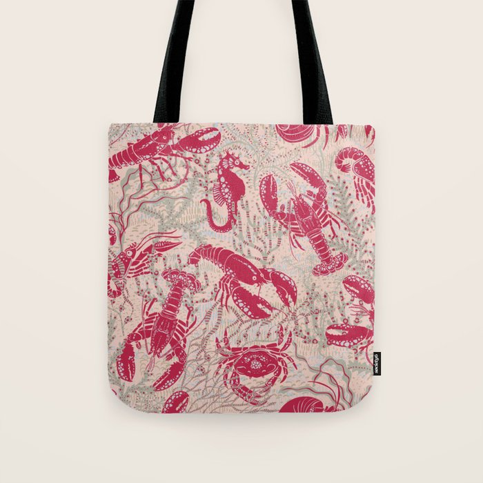 Red Lobster Viva Magenta Tote Bag Gallery Image 1