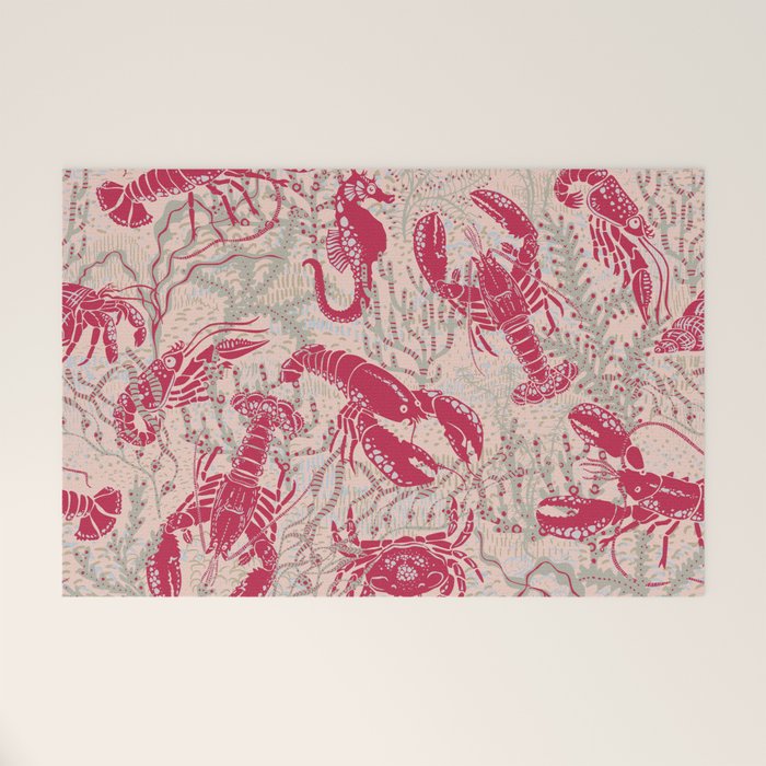 Red Lobster Viva Magenta Welcome Mat Gallery Image 1