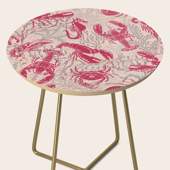 Red Lobster Viva Magenta Side Table Gallery Image 2