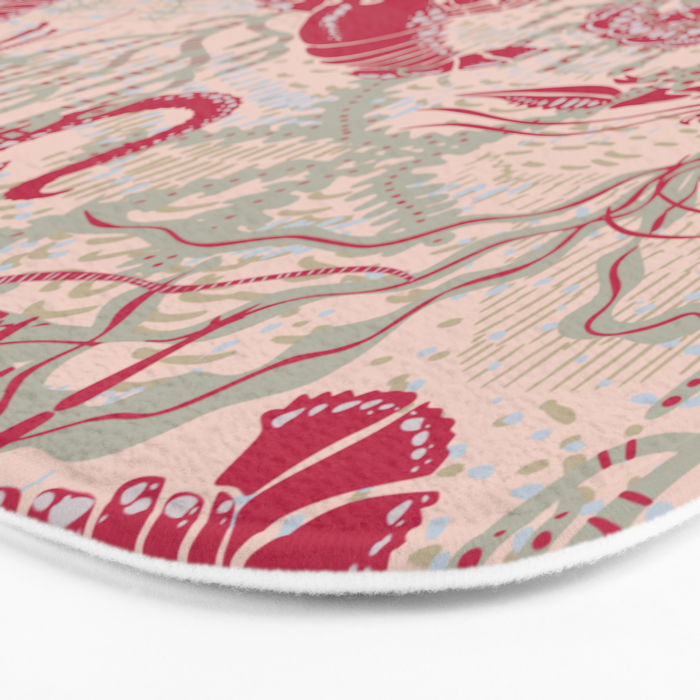 Red Lobster Viva Magenta Bath Mat Gallery Image 3