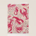 Red Lobster Viva Magenta Stationery Card Gallery Image 2