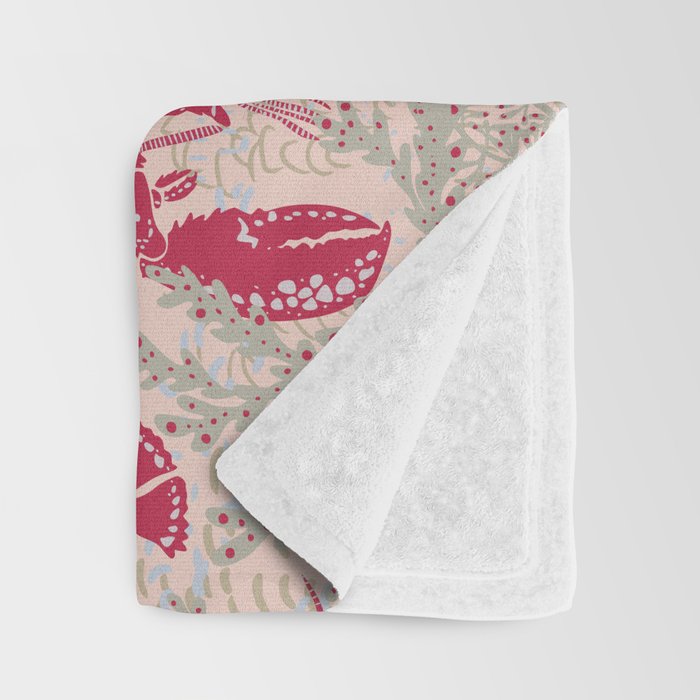 Red Lobster Viva Magenta Throw Blanket Gallery Image 3