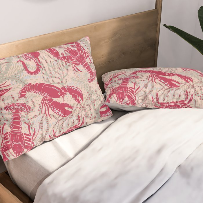 Red Lobster Viva Magenta Pillow Sham Gallery Image 2