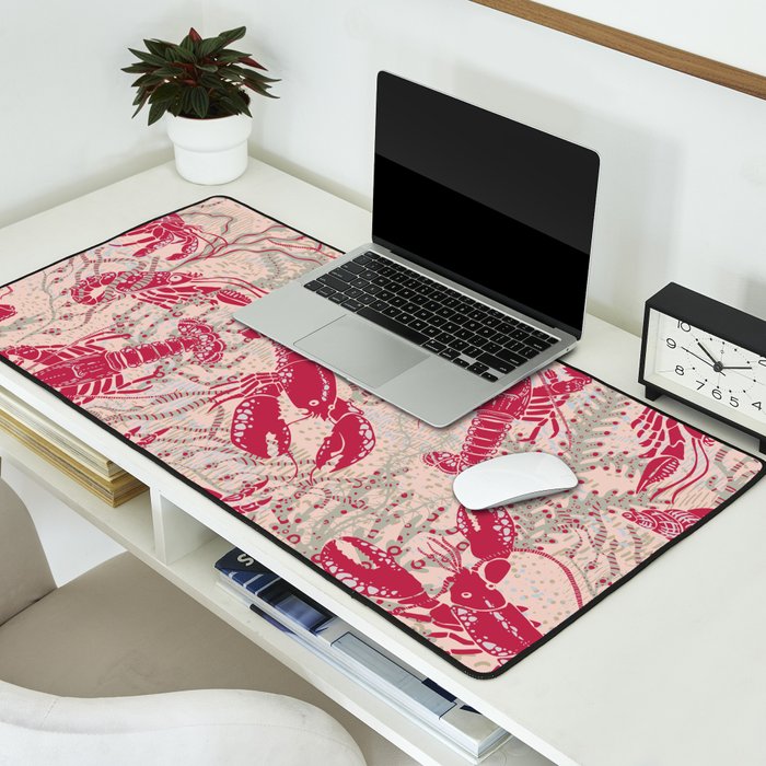 Red Lobster Viva Magenta Desk Mat Gallery Image 2