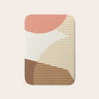 Lines Color Shapes - Pink Gold Brown Bath Mat Gallery Image 1