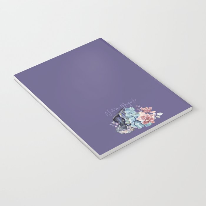 Desert Cactus Full Moon Succulent Garden on Purple Notebook Gallery Image 3