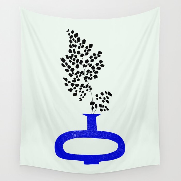 The Blue Vase 02 Wall Tapestry Gallery Image 1
