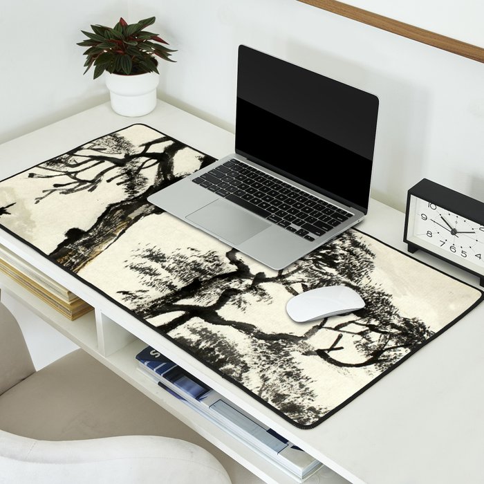 Japanese Mountain Forest Tree Landscape Desk Mat Gallery Image 2