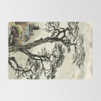 Japanese Mountain Forest Tree Landscape Rug Gallery Image 2