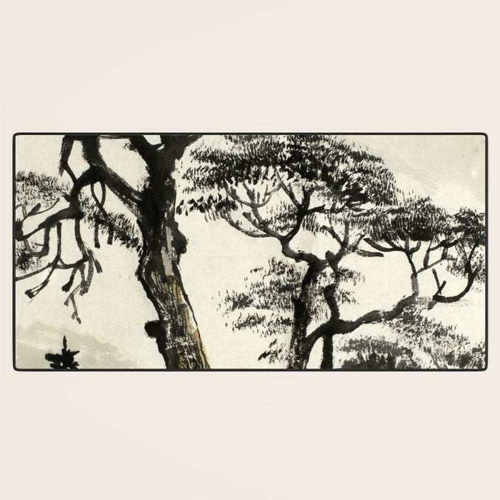 Japanese Mountain Forest Tree Landscape Desk Mat Gallery Image 3
