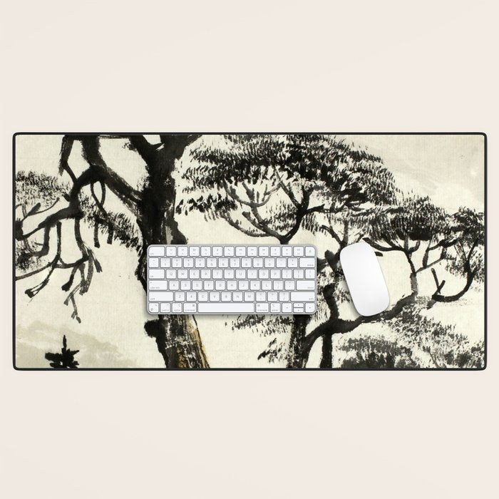 Japanese Mountain Forest Tree Landscape Desk Mat Gallery Image 1