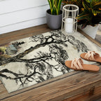 Japanese Mountain Forest Tree Landscape Outdoor Rug Gallery Image 2