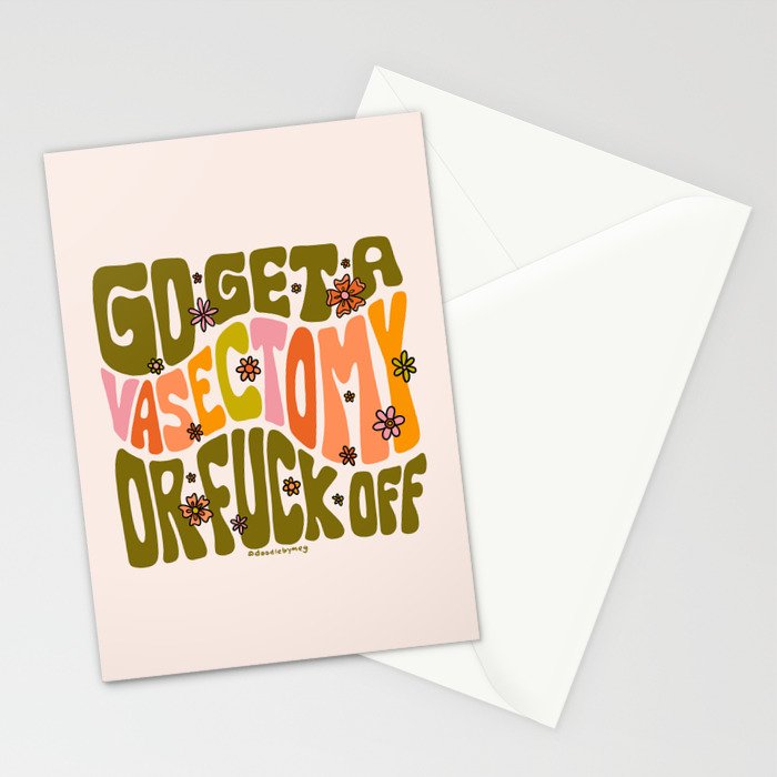 Go Get A Vasectomy Stationery Card Gallery Image 2
