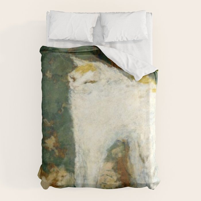 The White Cat - Pierre Bonnard Duvet Cover Gallery Image 1