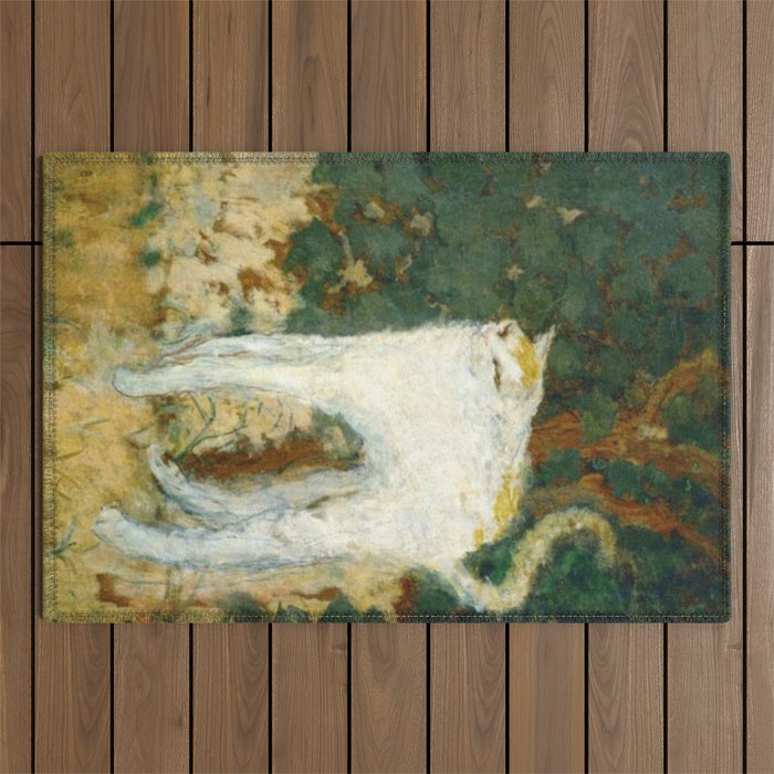 The White Cat - Pierre Bonnard Outdoor Rug Gallery Image 1