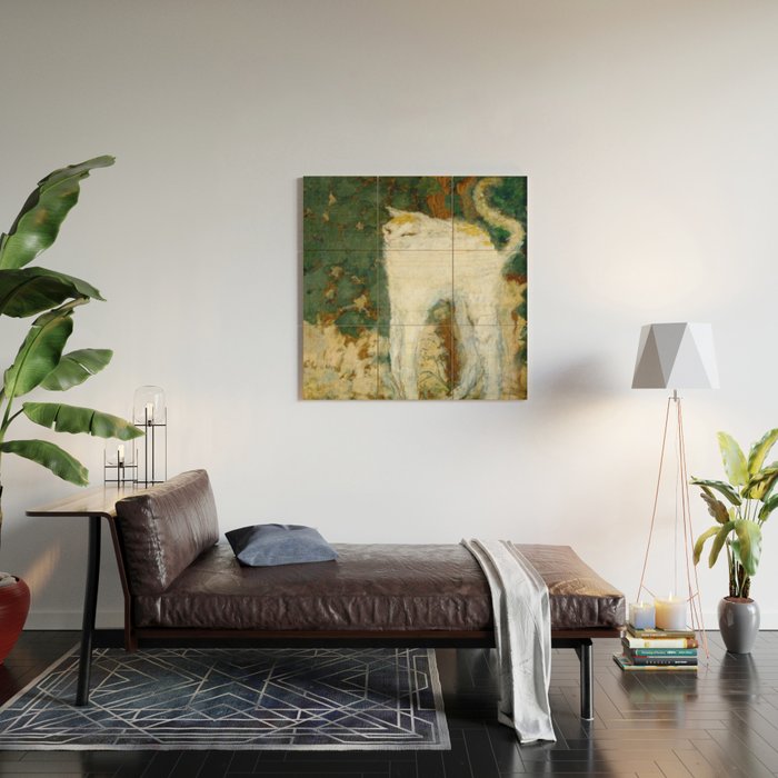 The White Cat - Pierre Bonnard Wood Wall Art Gallery Image 2