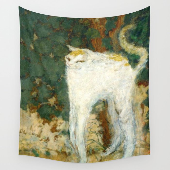 The White Cat - Pierre Bonnard Wall Tapestry Gallery Image 1