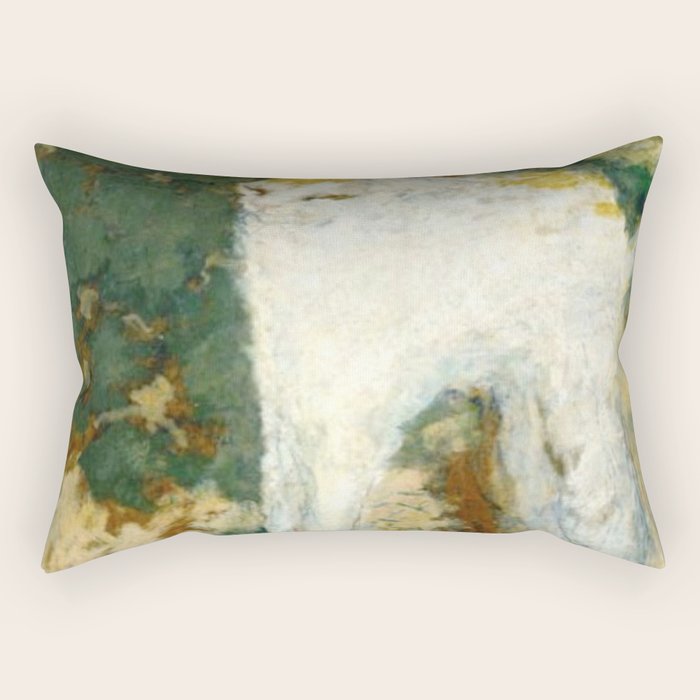 The White Cat - Pierre Bonnard Rectangular Pillow Gallery Image 1