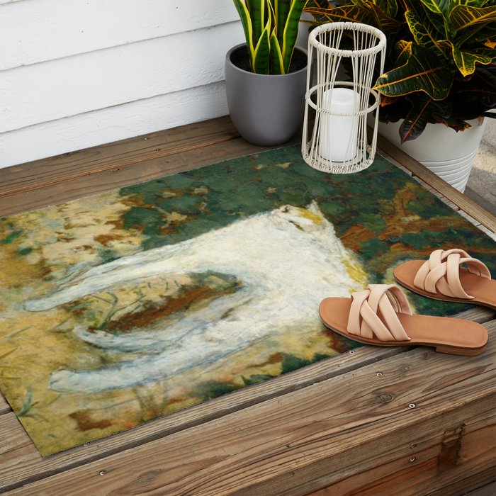 The White Cat - Pierre Bonnard Outdoor Rug Gallery Image 2