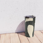 Abstract black shapes pattern N01 Travel Mug Gallery Image 4