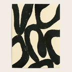 Abstract black shapes pattern N01 Poster Gallery Image 4