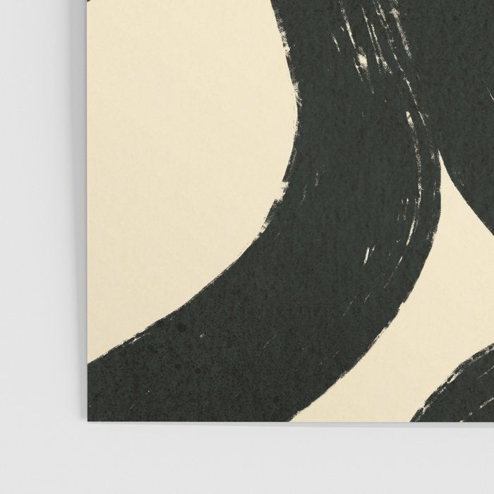 Abstract black shapes pattern N01 Poster Gallery Image 3