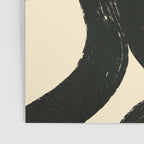 Abstract black shapes pattern N01 Poster Gallery Image 3