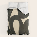 Abstract black shapes pattern N01 Duvet Cover Gallery Image 6
