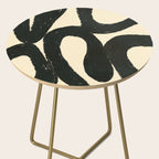 Abstract black shapes pattern N01 Side Table Gallery Image 2