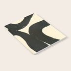 Abstract black shapes pattern N01 Notebook Gallery Image 2
