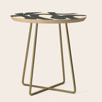 Abstract black shapes pattern N01 Side Table Gallery Image 1