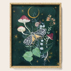 Mushroom night moth Serving Tray Gallery Image 1