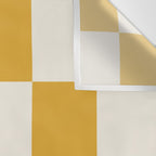 Checkered (Yellow Cream) Wall Tapestry Gallery Image 3