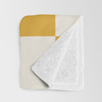 Checkered (Yellow Cream) Throw Blanket Gallery Image 3
