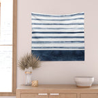 Stripes | Watercolor Pattern Wall Tapestry Gallery Image 2