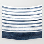 Stripes | Watercolor Pattern Wall Tapestry Gallery Image 4