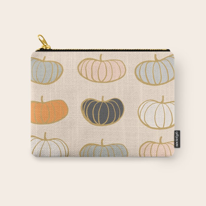 Retro Pumpkin Pattern Collection 1 Carry All Pouch Gallery Image 1
