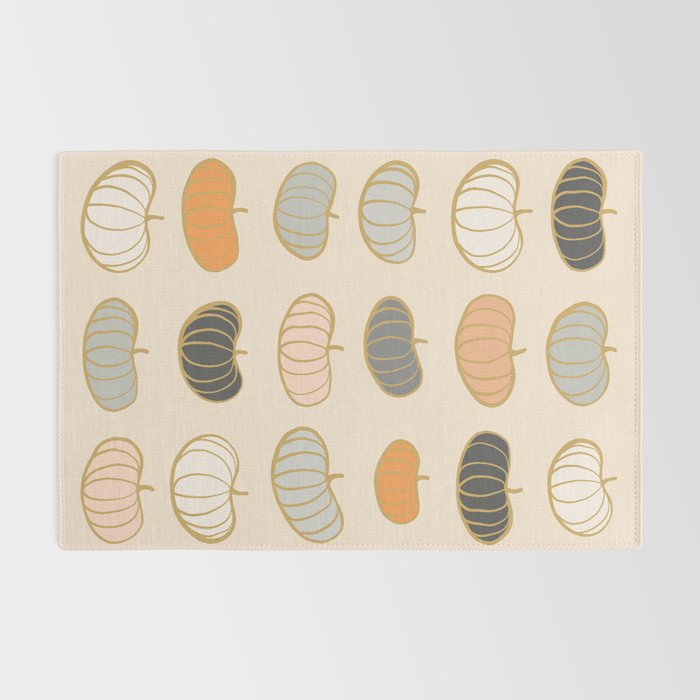 Retro Pumpkin Pattern Collection 1 Rug Gallery Image 2