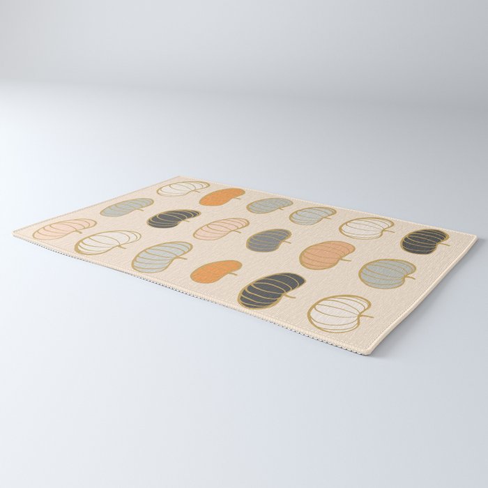 Retro Pumpkin Pattern Collection 1 Rug Gallery Image 3