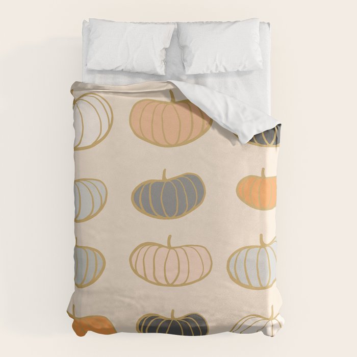 Retro Pumpkin Pattern Collection 1 Duvet Cover Gallery Image 1
