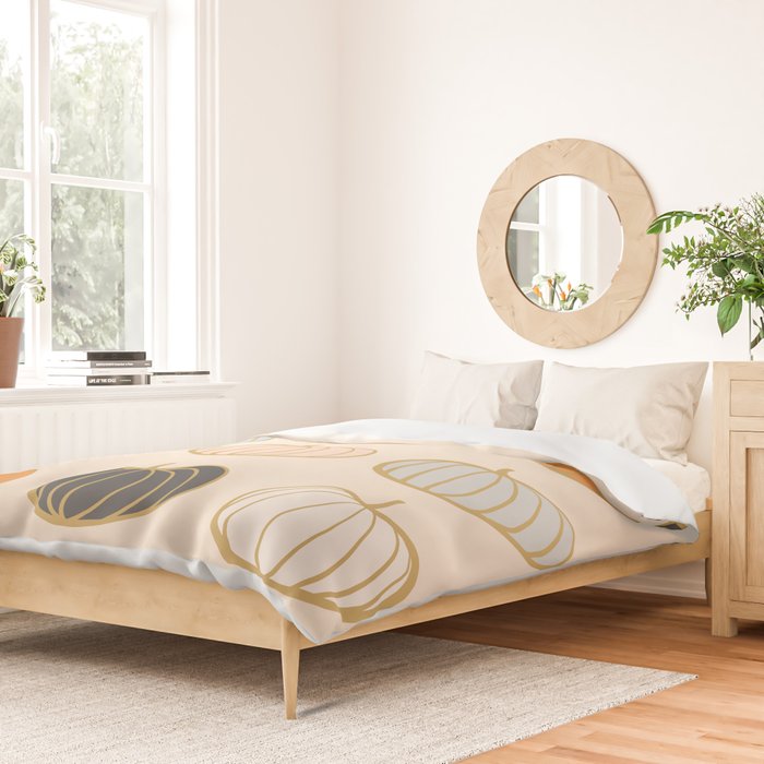 Retro Pumpkin Pattern Collection 1 Duvet Cover Gallery Image 2