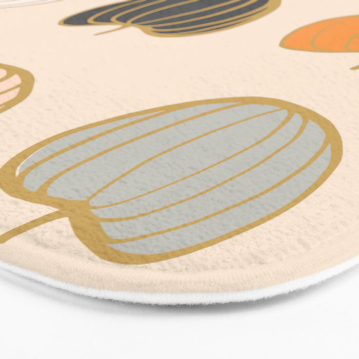Retro Pumpkin Pattern Collection 1 Bath Mat Gallery Image 3
