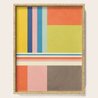 Modern Colorful Stripes Pastel Tones Artwork Serving Tray Gallery Image 1