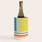 Modern Colorful Stripes Pastel Tones Artwork Wine Chiller Gallery Image 1